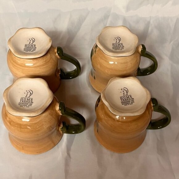 Home Trends GRANADA 10" Square Baker and Set of 4 Coffee Mugs - Picture 10 of 10